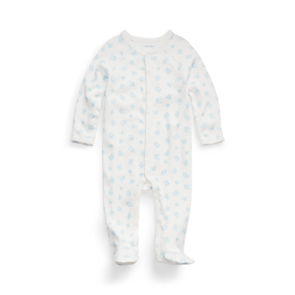 Pelele de interlock de algod&oacute;n org&aacute;nico Baby Boy en 1