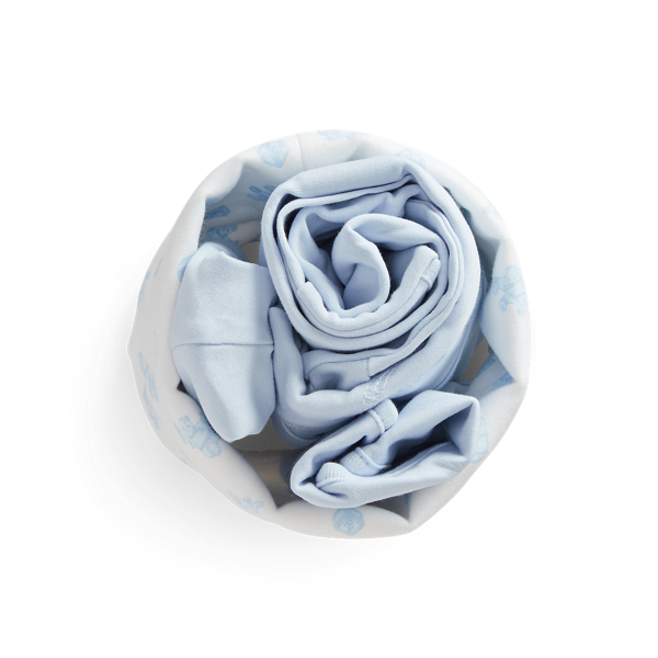 Beryl Blue Organic Cotton 4-Piece Gift Set Baby Boy 2