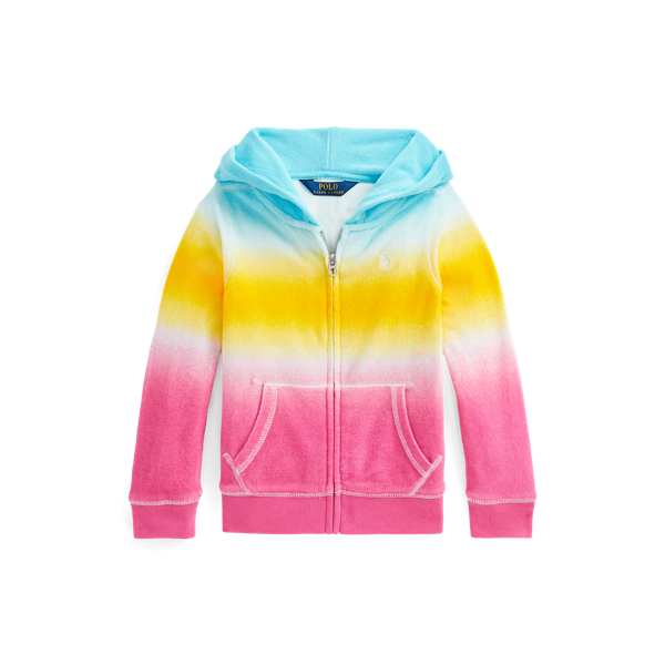 Sweat &agrave; capuche en coton &eacute;ponge ombr&eacute; GIRLS 1.5-6.5 YEARS en 1