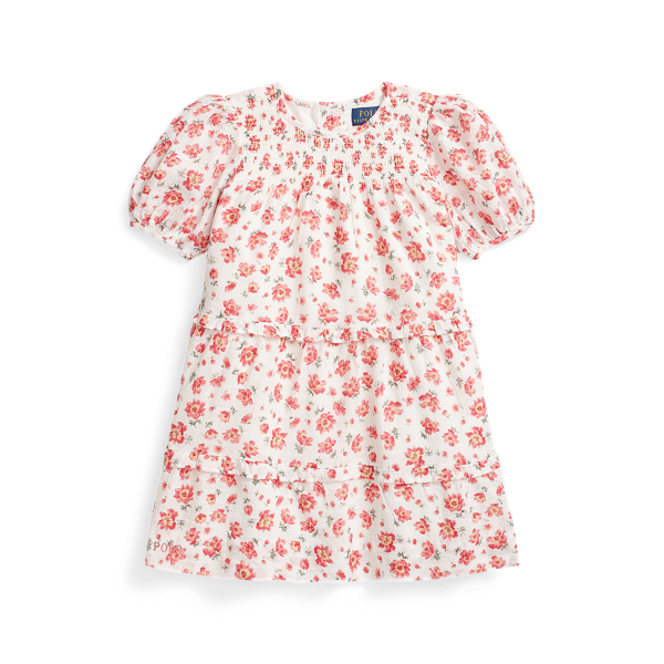 Robe fleurie en dobby de coton GIRLS 1.5-6.5 YEARS en 1