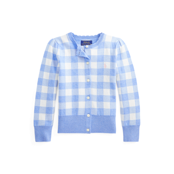 Katoenen vest met gingham-ruit GIRLS 1.5-6.5 YEARS in 1