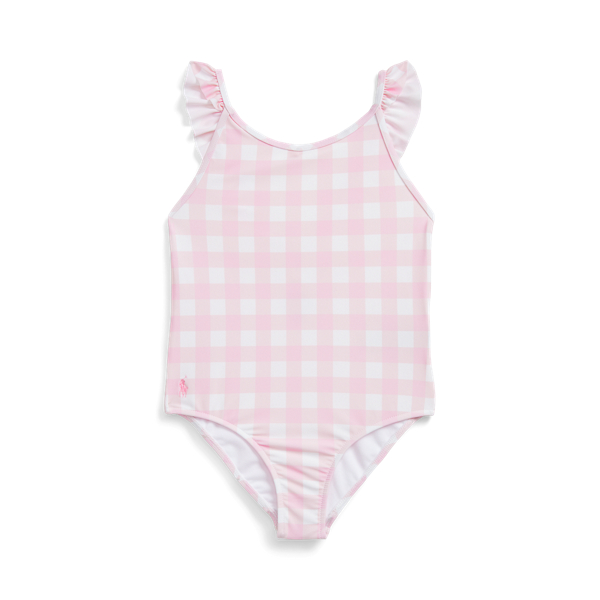 Gingham One-Piece Swimsuit Girls 1.5-6.5 Years 1
