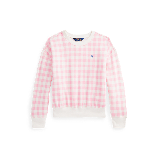 Gingham Fleece Sweatshirt GIRLS 7-14 YEARS 1