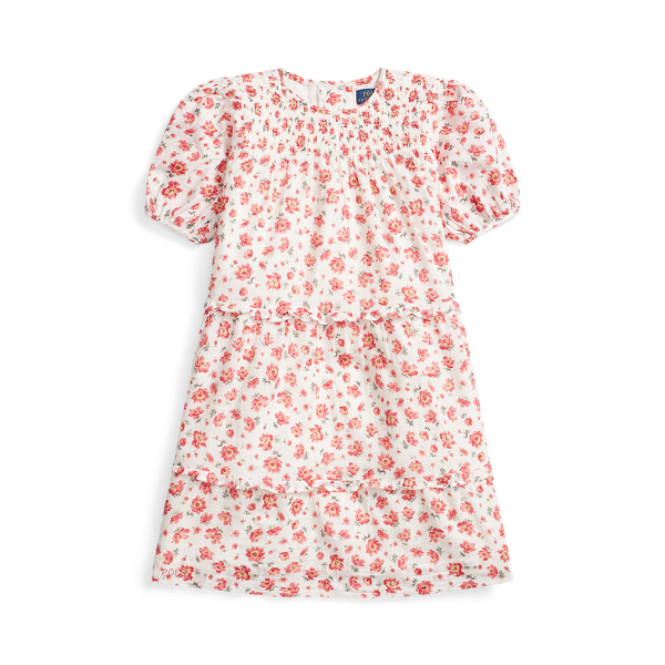 Floral Cotton Dobby Dress Girls 7-14 Years 1