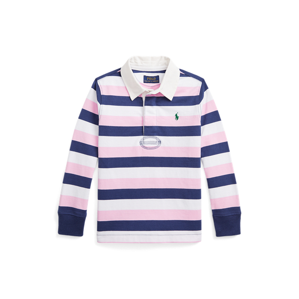 Chemise de rugby jersey coton ray&eacute; BOYS 1.5-6 YEARS en 1