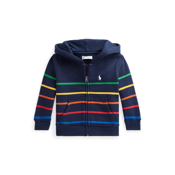 Sweat &agrave; capuche zipp&eacute; ray&eacute; Baby Boy en 1