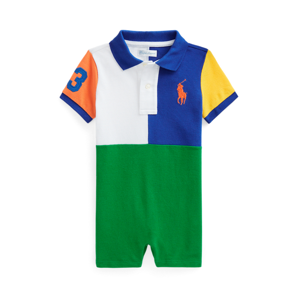 Big Pony Cotton Mesh Polo Shortall Baby Boy 1