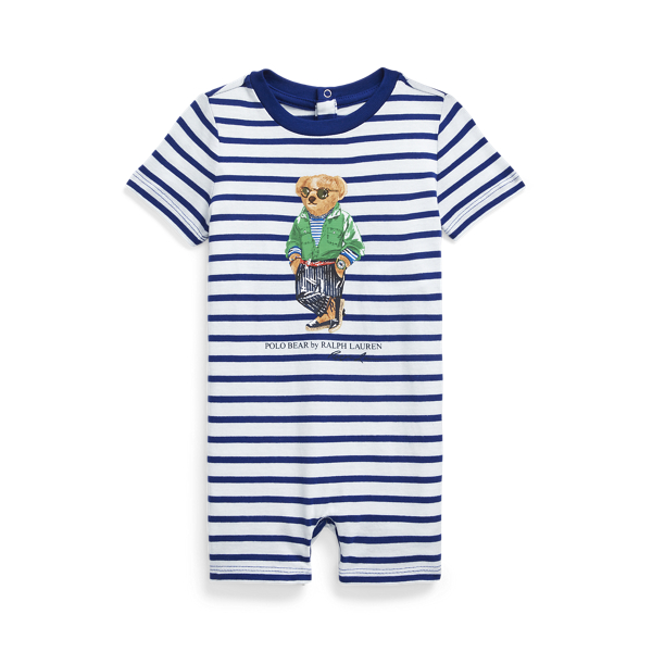 Combishort Polo Bear jersey de coton Baby Boy en 1