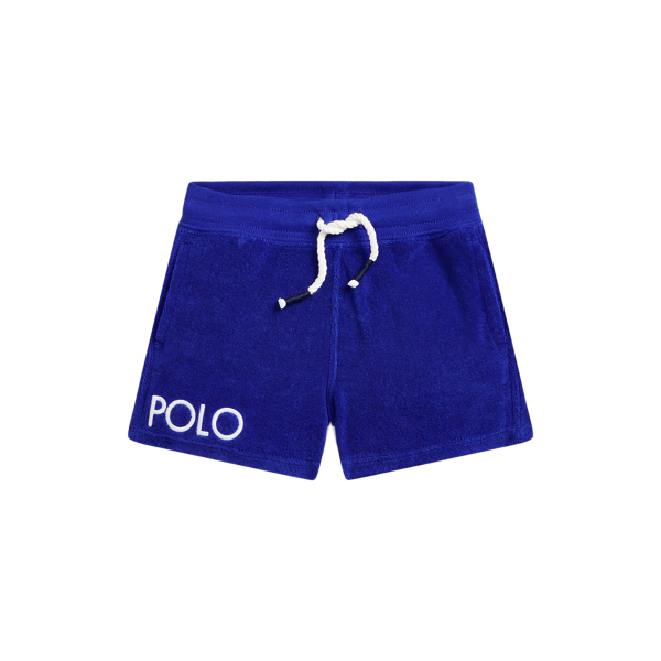 Shorts aus Terry mit Logo