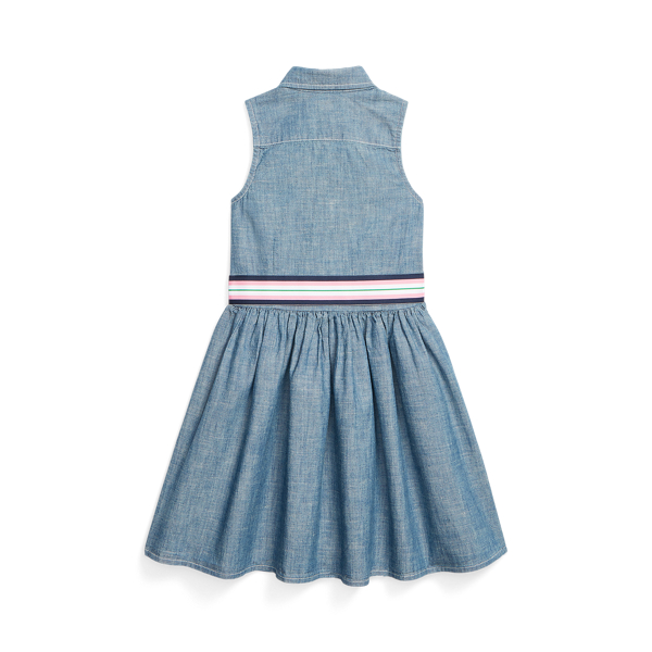 Indigo Belted Indigo Chambray Shirtdress Girls 1.5-6.5 Years 2