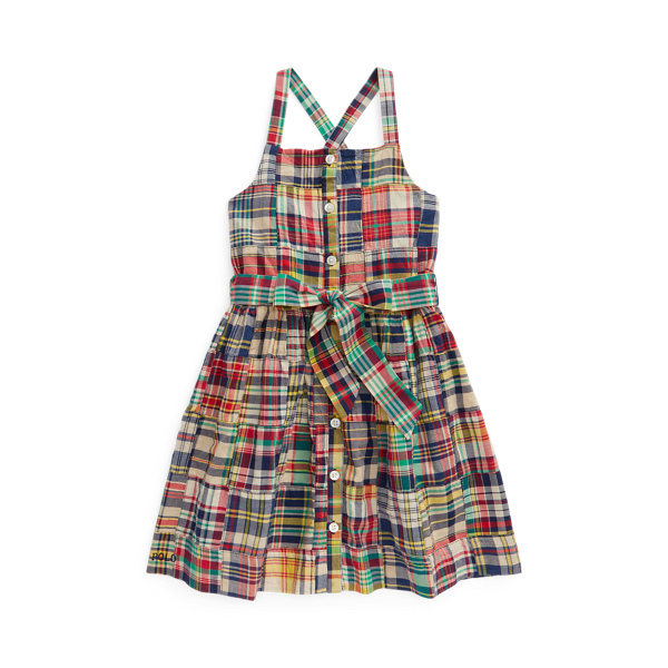 Patchwork Madras Dress Girls 2-6x 1
