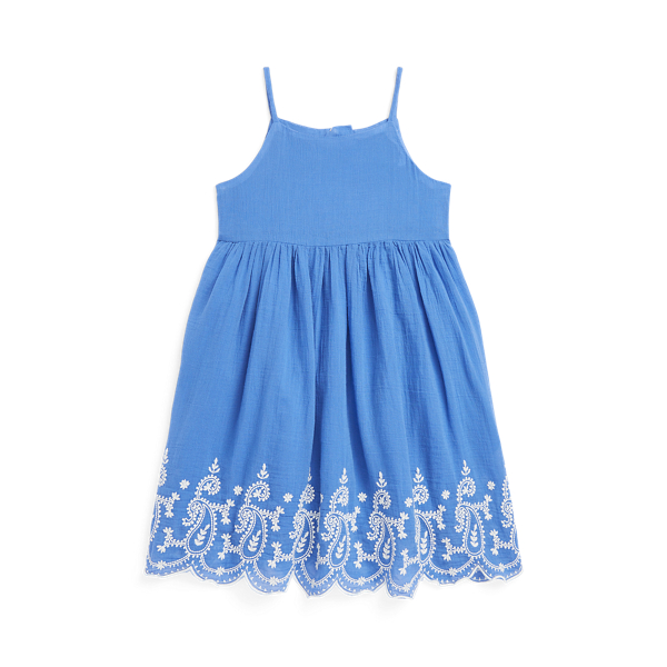 Embroidered Cotton Dress Girls 1.5-6.5 Years 1