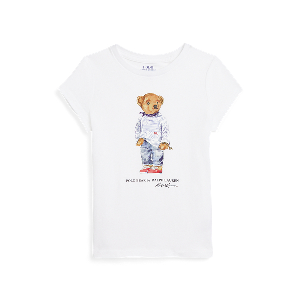 T-shirt Polo Bear jersey de coton Girls 1.5-6.5 Years en 1