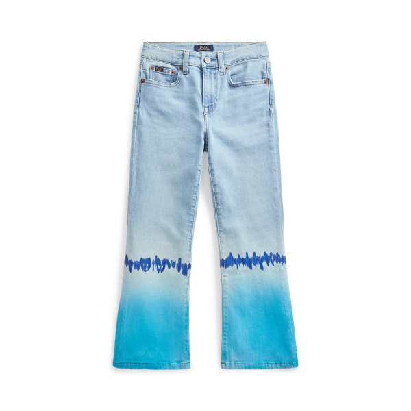 Tie-Dye Cropped Flare Jeans Girls 7-14 Years 1
