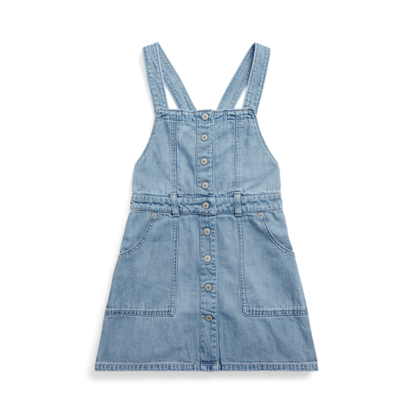 Denim Overall Dress Girls 7-14 Years 1