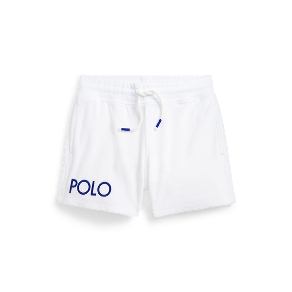 Short &agrave; logo en molleton de coton &eacute;ponge