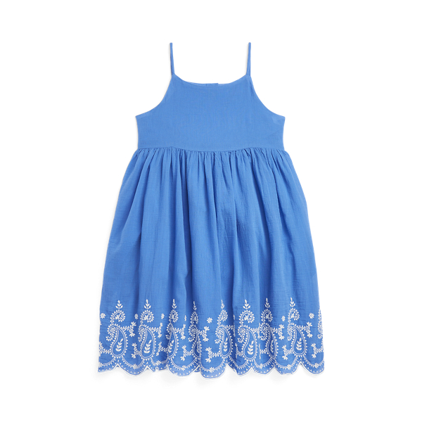 Embroidered Cotton Dress Girls 7-14 Years 1