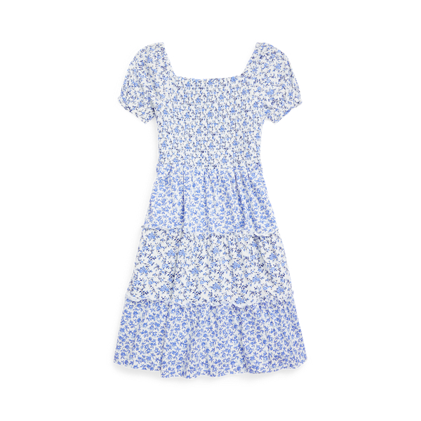 Floral Smocked Cotton Jersey Dress Girls 7-14 Years 1