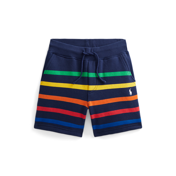 Gestreepte fleece short BOYS 1.5-6 YEARS in 1
