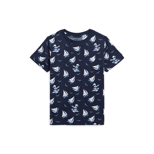 T-shirt de malha de algod&atilde;o com Polo Bear Boys 1.5-6 Years em 1