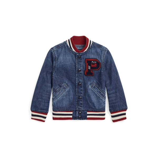 Denim Letterman Jacket for Children Ralph Lauren GP