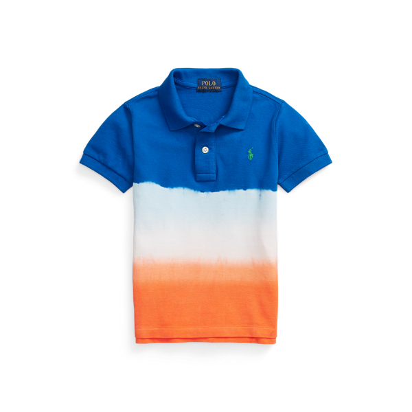 Tie-Dye Ombr&eacute; Cotton Mesh Polo Shirt Boys 2-7 1
