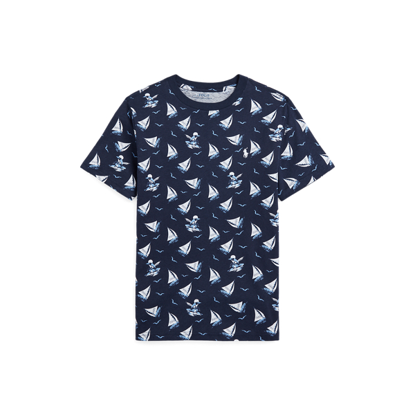 T-shirt de malha de algod&atilde;o com Polo Bear