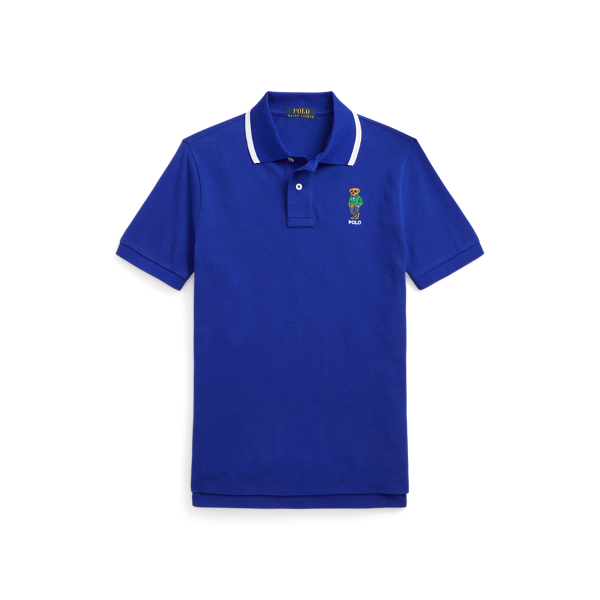 Polo Bear Cotton Mesh Polo Shirt Boys 6-14 Years 1