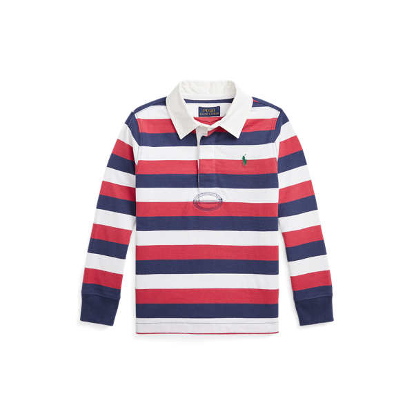 Striped Cotton Jersey Rugby Shirt BOYS 1.5-6 YEARS 1