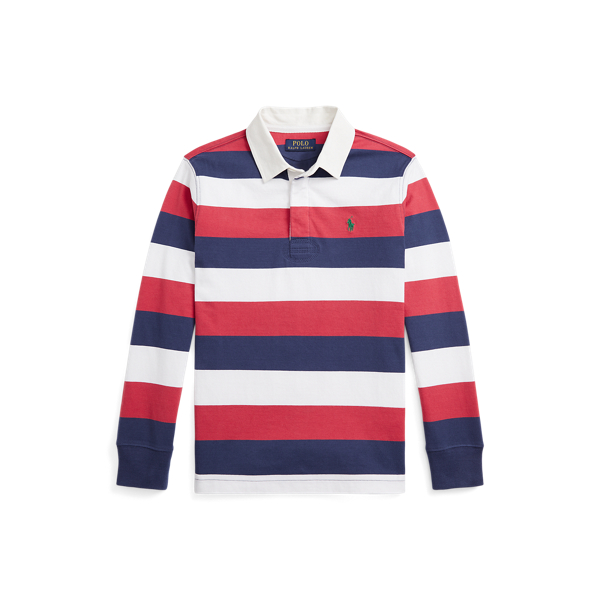 Striped Cotton Jersey Rugby Shirt BOYS 6-14 YEARS 1