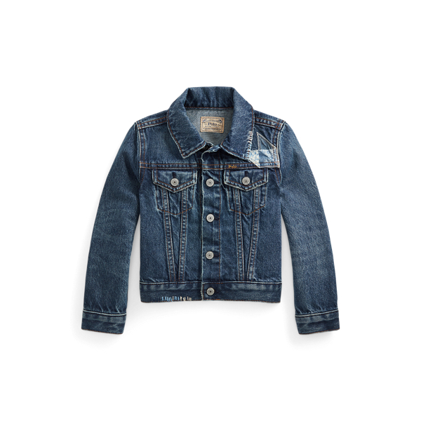 Veste &agrave; motif &eacute;toile en denim