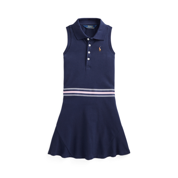 Abito polo in piqu&eacute; stretch GIRLS 1.5-6.5 YEARS in 1