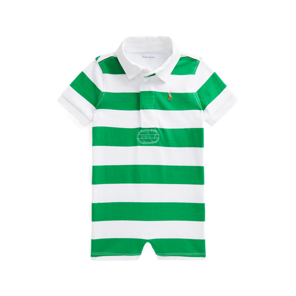 Gestreifter Baumwollstrampler Baby Boy in 1