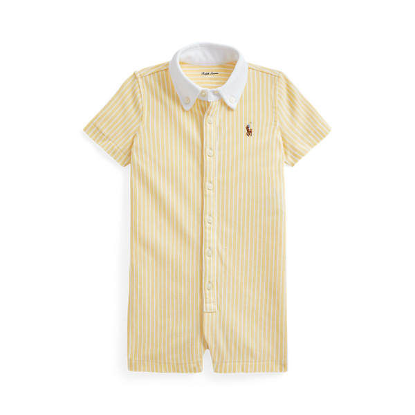 Striped Knit Oxford Shortall Baby Boy 1