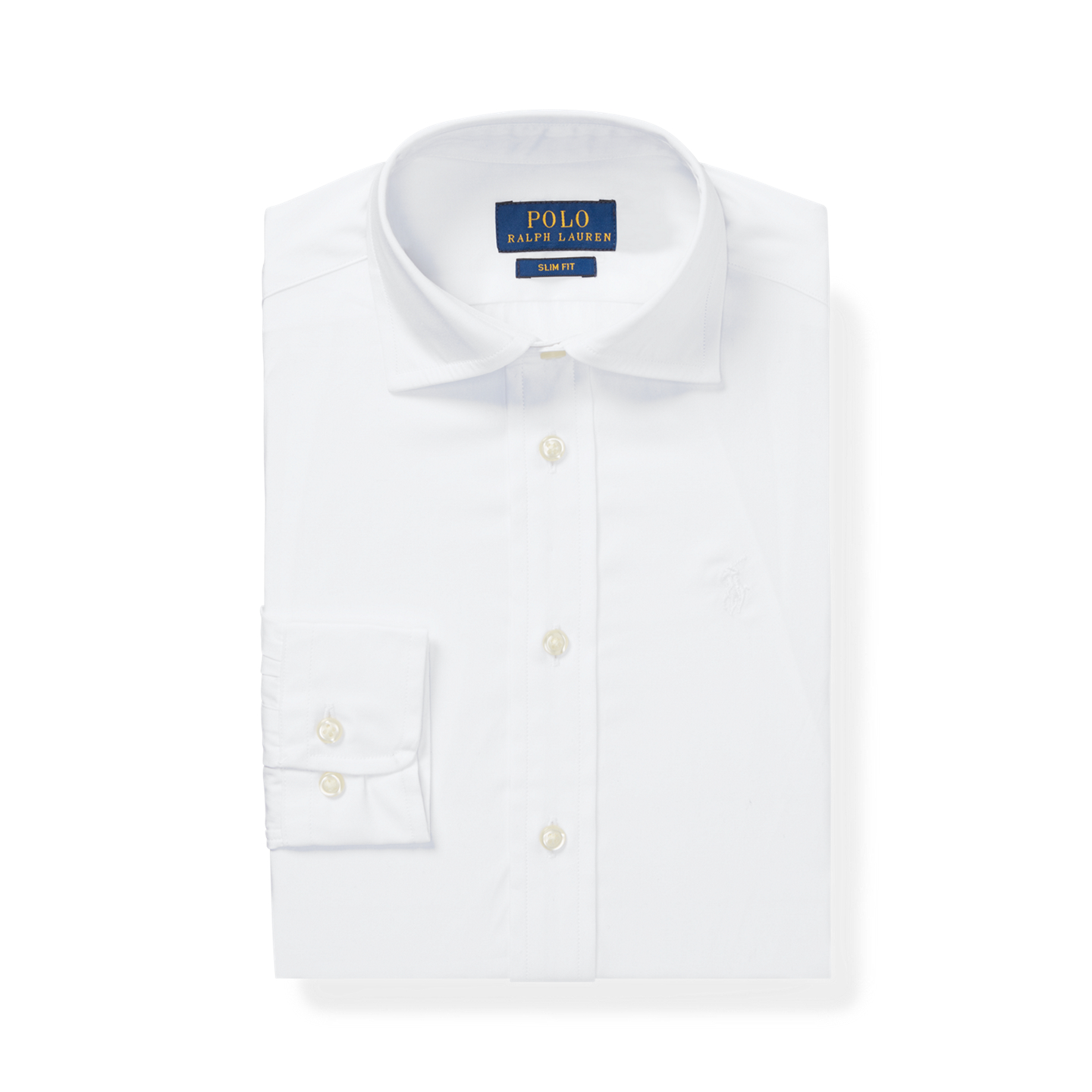 Детская рубашка Ralph Lauren Regent Slim Fit Cotton Dress Shirt, цвет: Белый — фото 8