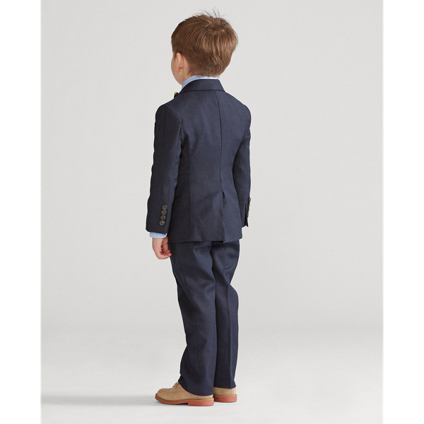 Navy Polo Lightweight Wool Suit Boys 2-7 5