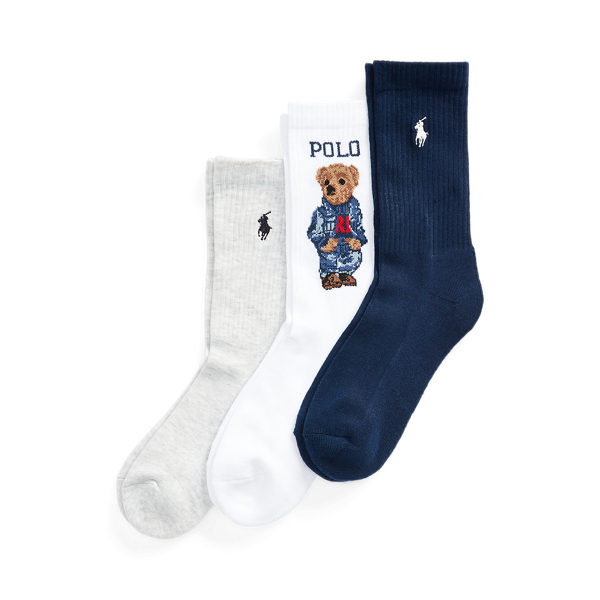 Assorted Polo Bear Sock 3-Pack Polo Ralph Lauren 1