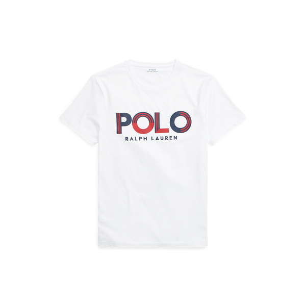 White Custom Slim Fit Logo Jersey T-Shirt Polo Ralph Lauren 2