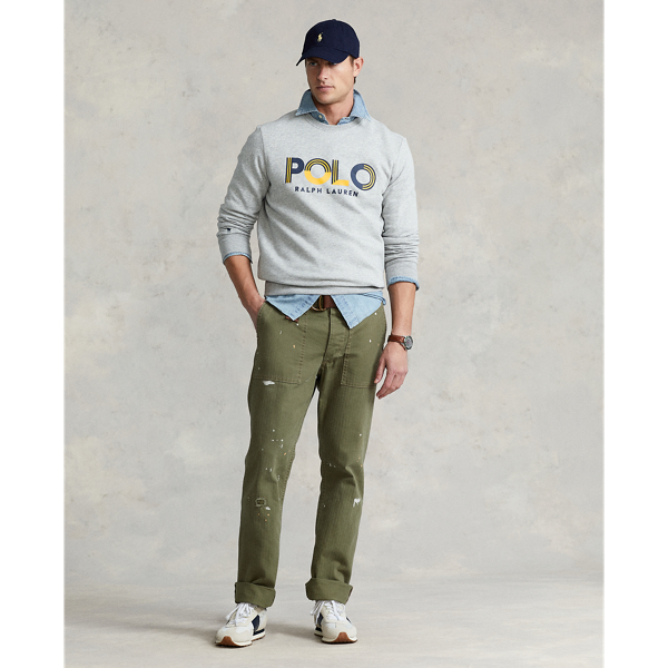 Sweat &agrave; logo en molleton Polo Ralph Lauren en 5/Chin&eacute; Andover 4