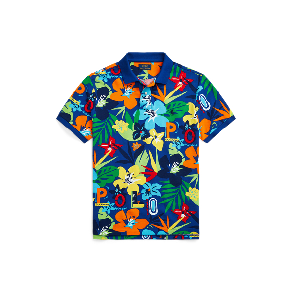 Custom Slim Fit Logo-Floral Polo Shirt Polo Ralph Lauren 1