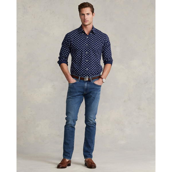 Custom-Fit Stretch-Popelinehemd Polo Ralph Lauren in G&auml;nsebl&uuml;mchen-Deko 4