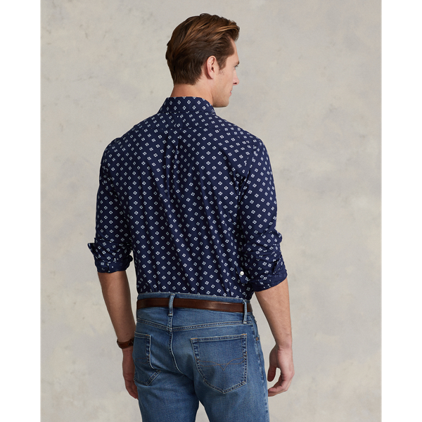 Custom-Fit Stretch-Popelinehemd Polo Ralph Lauren in G&auml;nsebl&uuml;mchen-Deko 5