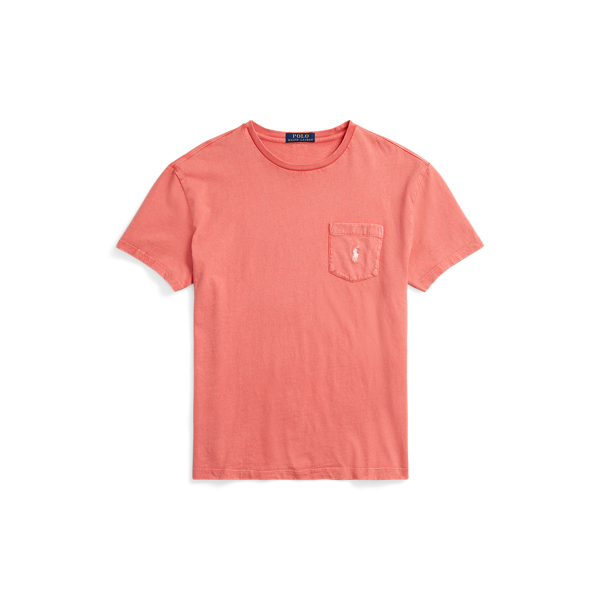 Custom Slim Cotton-Linen Pocket T-Shirt