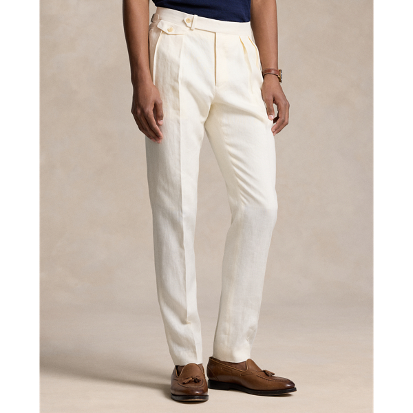 Pleated Linen Trouser for Men Ralph Lauren BR