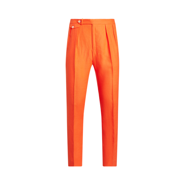 Pleated Linen Suit Trouser Polo Ralph Lauren 1