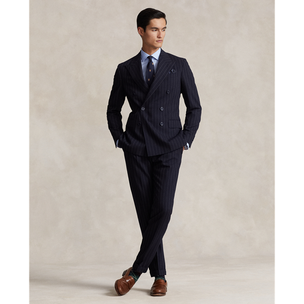 Slim-Fit Rati&egrave;re-Hemd Polo Ralph Lauren in Blau/Wei&szlig; 7