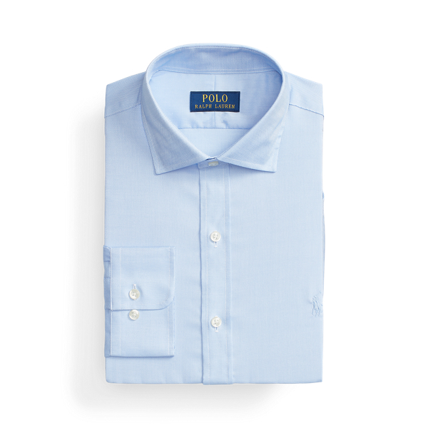 Slim-Fit Rati&egrave;re-Hemd Polo Ralph Lauren in Blau/Wei&szlig; 2