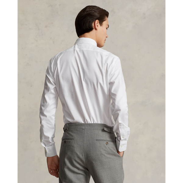 White Slim Fit Dobby Shirt Polo Ralph Lauren 5