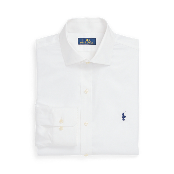 White Slim Fit Dobby Shirt Polo Ralph Lauren 2