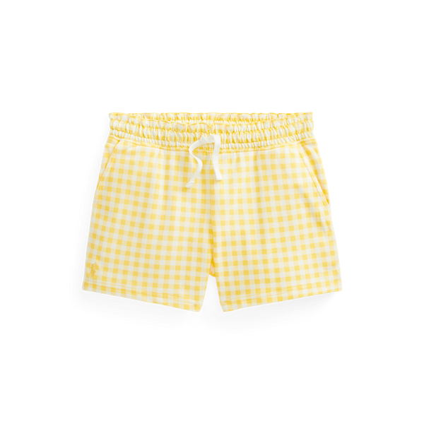 Short vichy in piqu&eacute; stretch GIRLS 7-14 YEARS in 1